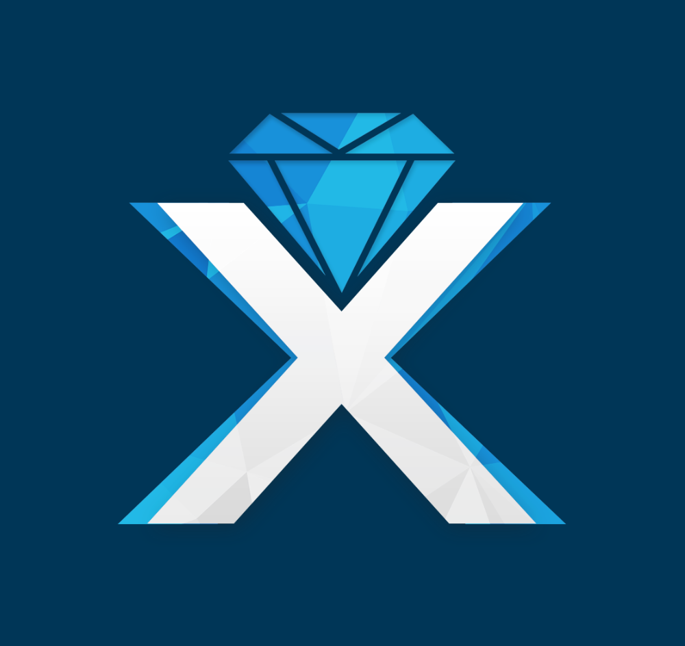 Xillionaire Logo - Profile Icon (Dark Blue BG)